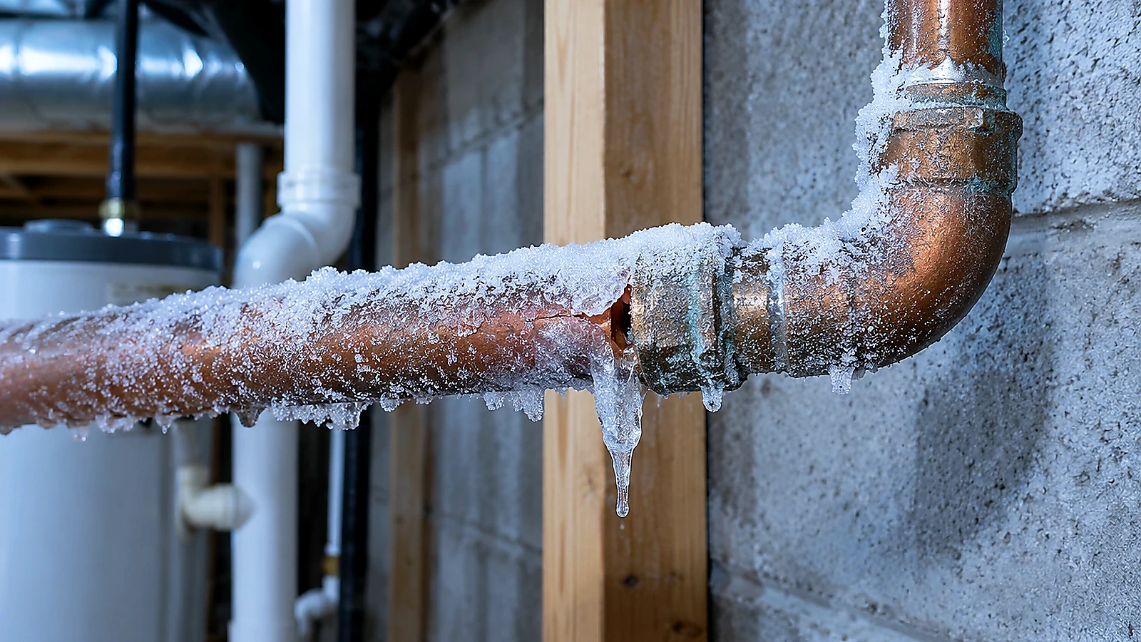 Illustrative plumbing photo for Frozen Pipe Repair
